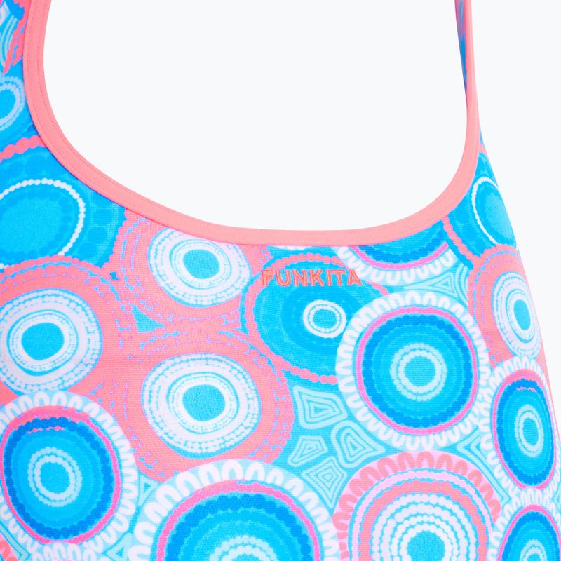 Dámské jednodílné plavky Funkita Diamond Back One Piece bundjalung blue 3