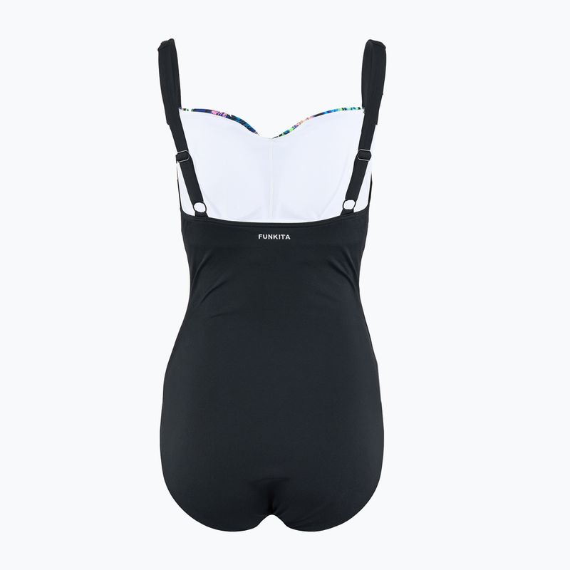 Dámské jednodílné plavky Funkita Ruched One Piece midnight meadow 2