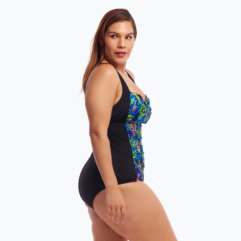 Dámské jednodílné plavky Funkita Ruched One Piece midnight meadow 5