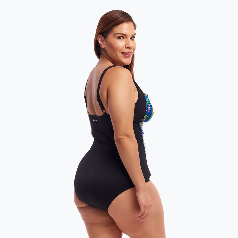 Dámské jednodílné plavky Funkita Ruched One Piece midnight meadow 6