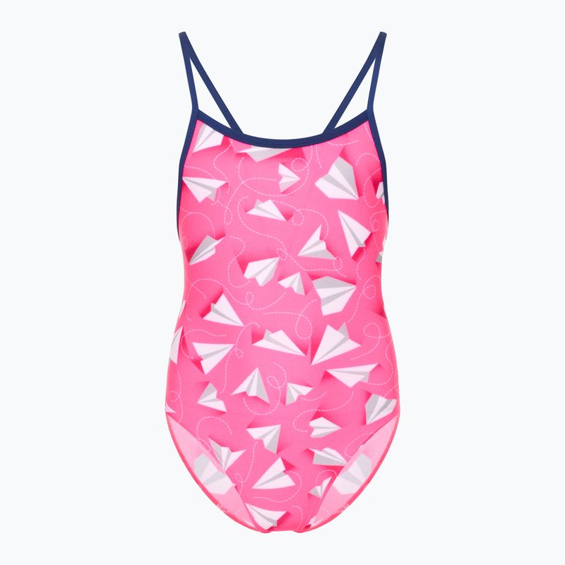 Dětské jednodílné plavky Funkita Single Strap One Piece paper pink