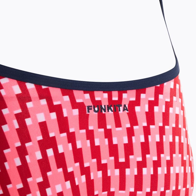 Dámské jednodílné plavky Funkita Tie Me Tight One Piece red 3