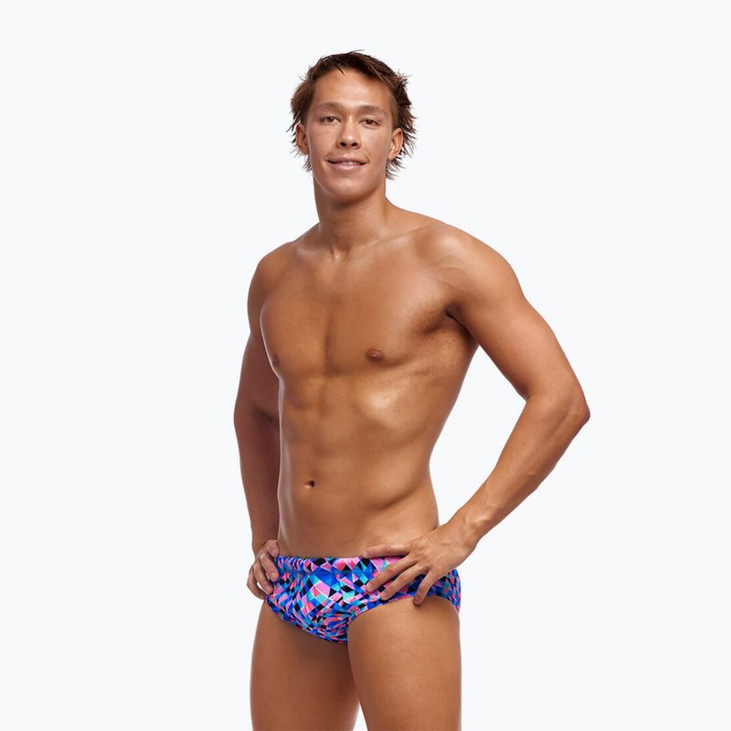 Pánské plavky Funky Trunks Seamed Briefs warp tour