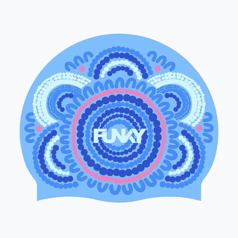 Plavecká čepice Funky Silicone bundjalung blue