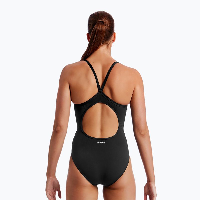 Dámské jednodílné plavky Funkita Diamond Back Still Black 2