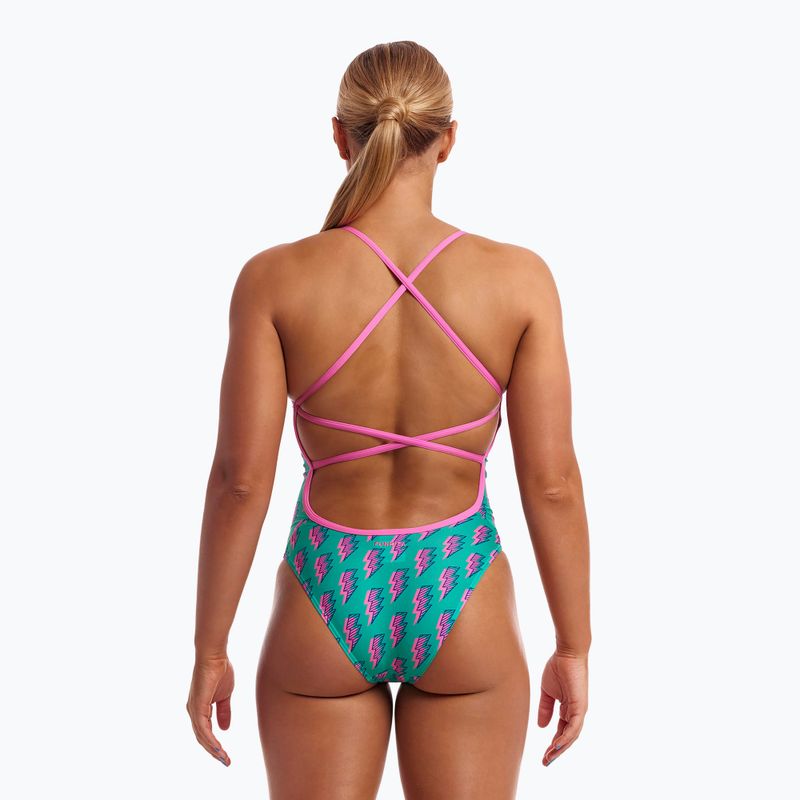 Dámské jednodílné plavky  Funkita Strapped In One Piece zip zap 4
