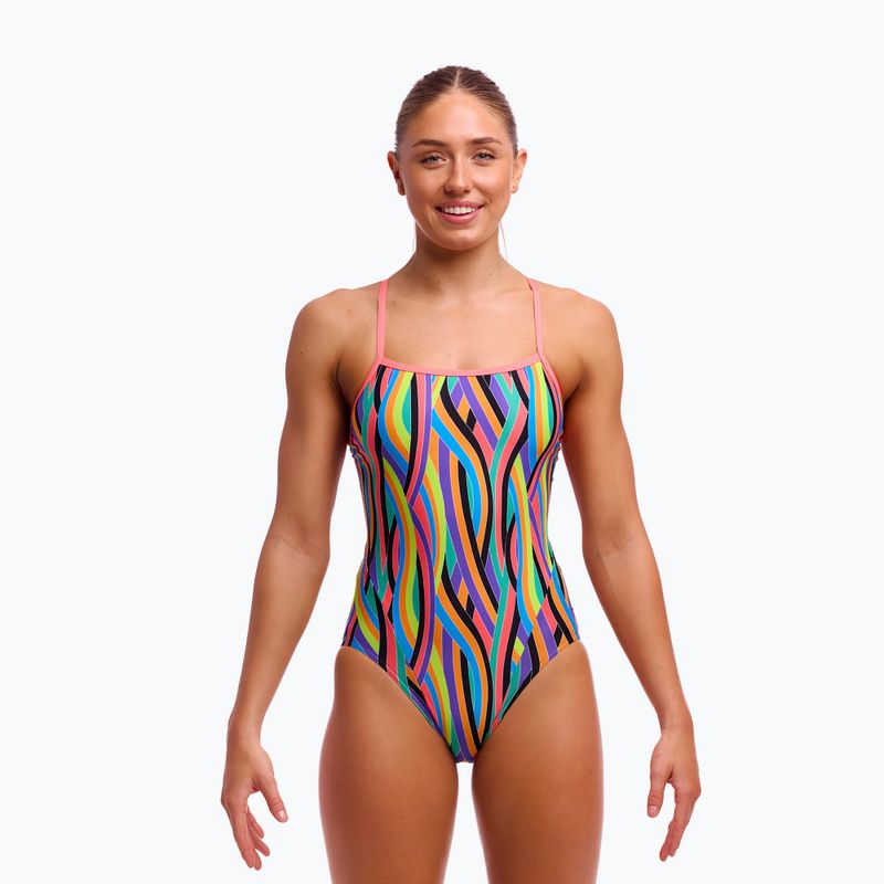 Dámské jednodílné plavky Funkita s jedním ramínkem Curl 2