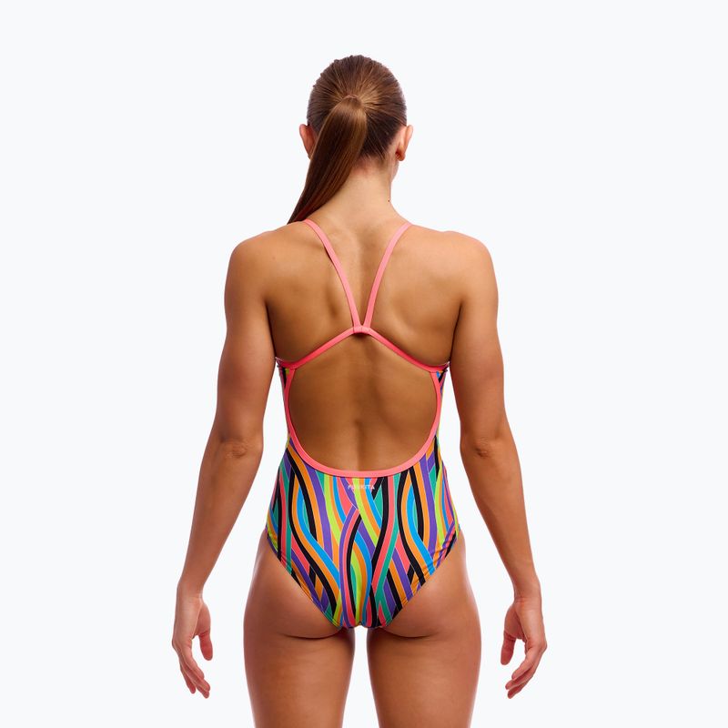 Dámské jednodílné plavky Funkita s jedním ramínkem Curl 3