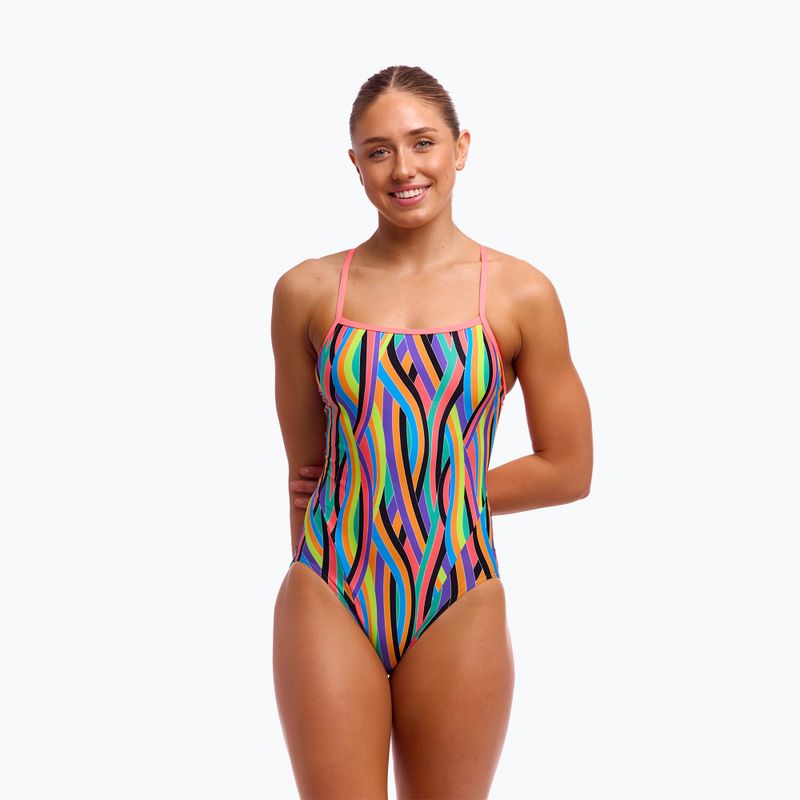 Dámské jednodílné plavky Funkita s jedním ramínkem Curl 4