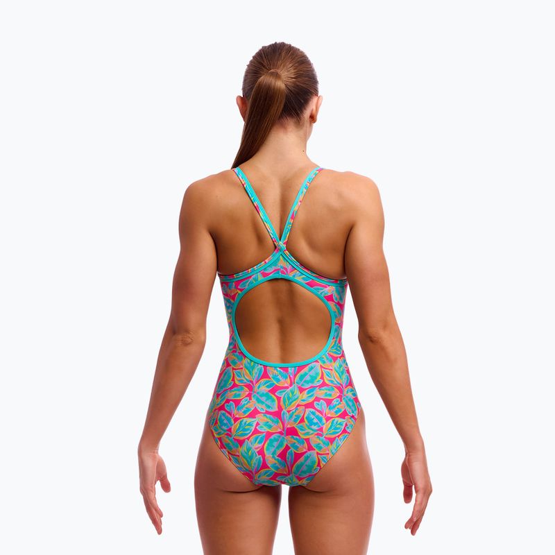 Dámské jednodílné plavky Funkita Diamond Back Planted Pink 2