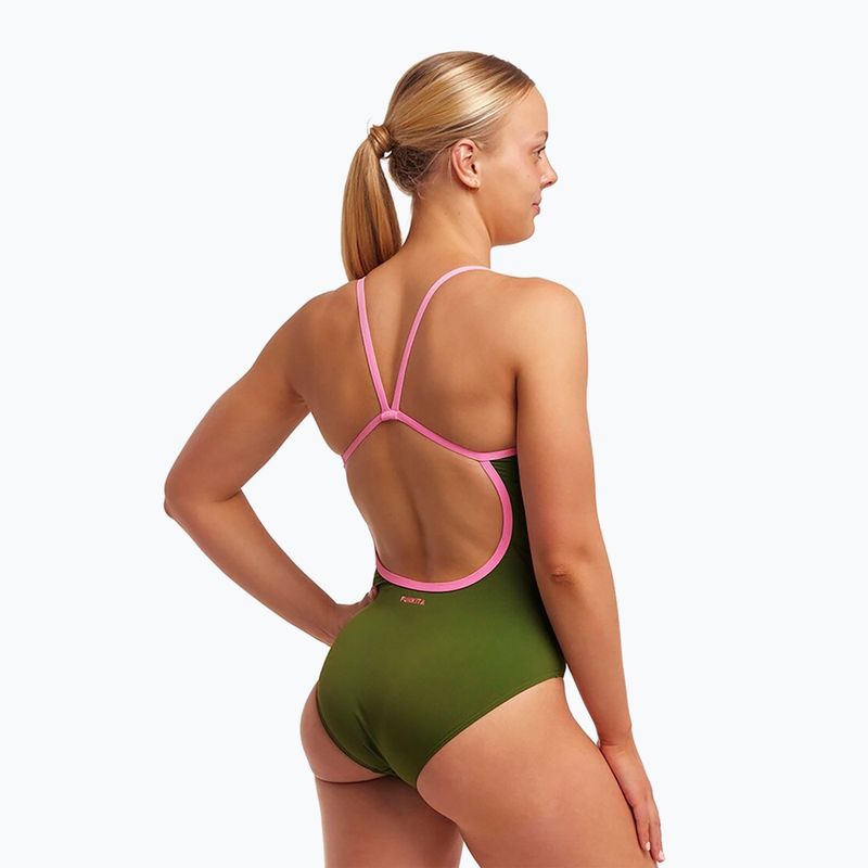 Dámské jednodílné plavky Funkita s jedním ramínkem glamo camo 2
