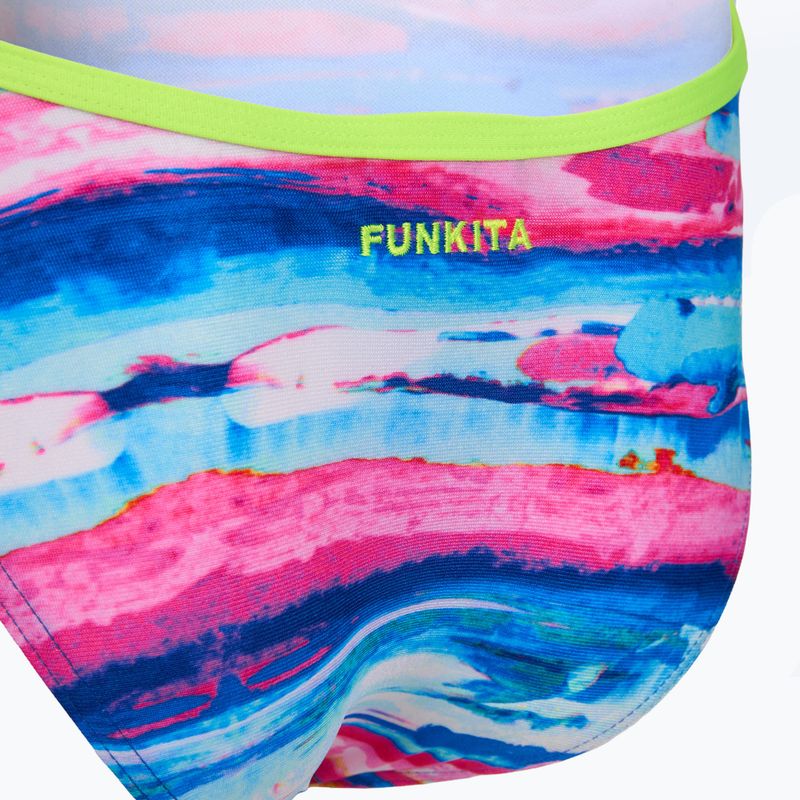 Jednodílné plavky Funkita Strapped In One piece colour cutaway 3