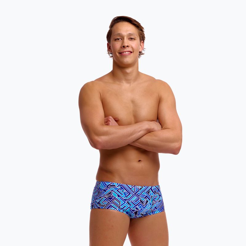 Pánské plavecké boxerky Funky Trunks Classic Trunks blue bits 2