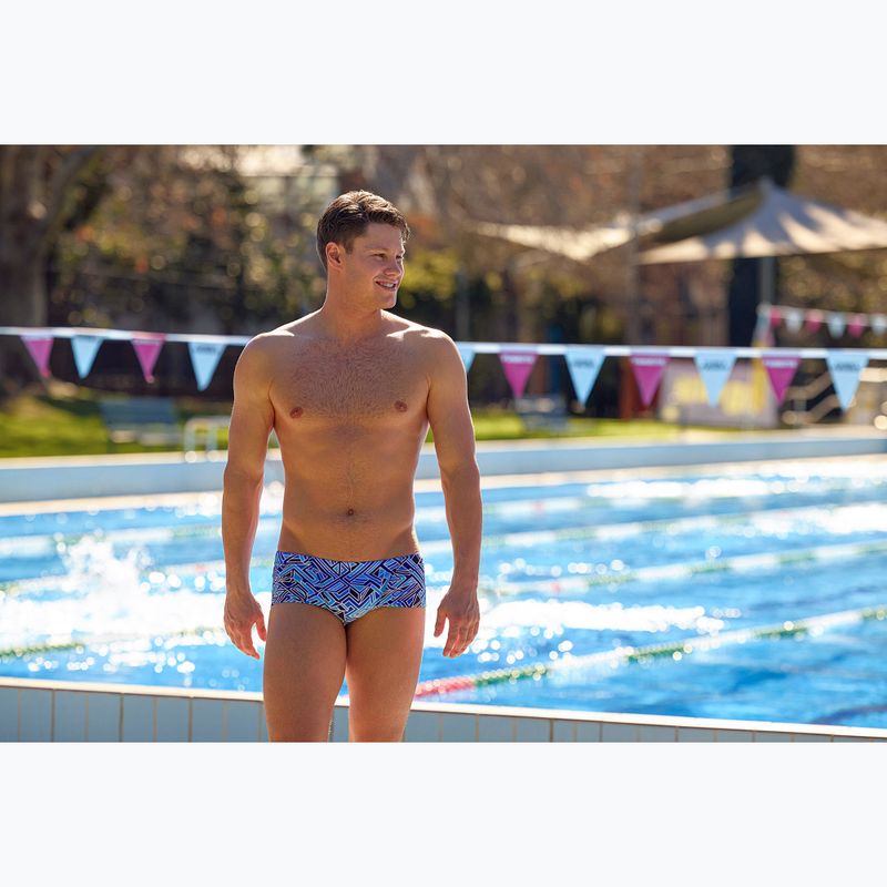 Pánské plavecké boxerky Funky Trunks Classic Trunks blue bits 5