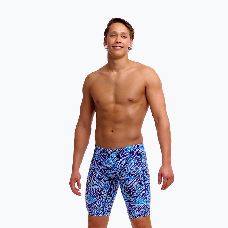 Pánské plavecké jammery Funky Trunks Training Jammers blue bits 2