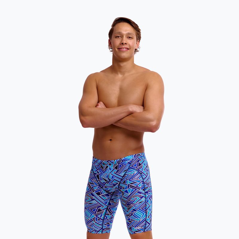 Pánské plavecké jammery Funky Trunks Training Jammers blue bits 4