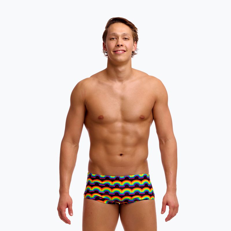 Pánské plavecké boxerky Funky Trunks Sidewinder Trunks rainbowie 2