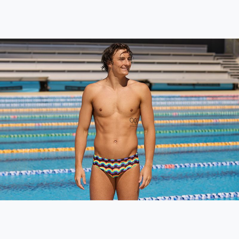 Pánské plavky Funky Trunks Classic Brief in rainbow 5