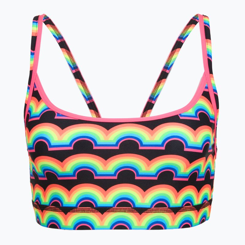 Horní díl plavek Funkita Sports Top rainbowie