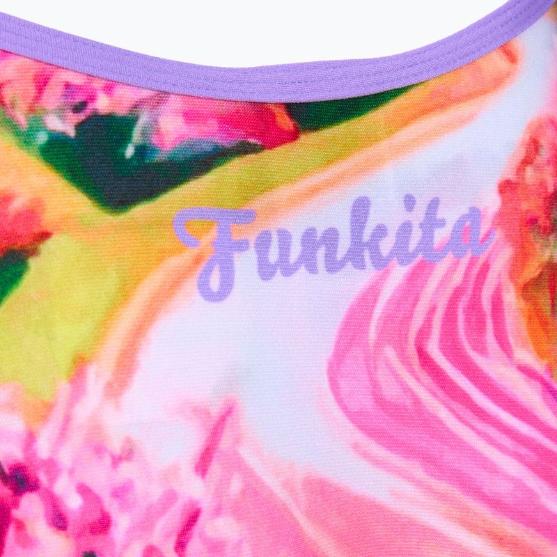 Dámské jednodílné plavky Funkita Strapped In One piece meadow made 3