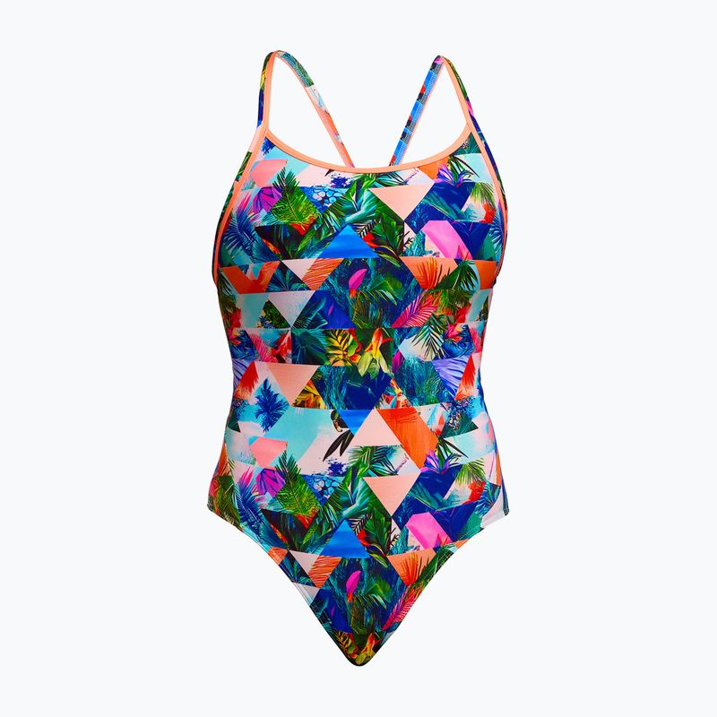 Dámské jednodílné plavky Funkita Diamond Back One piece palm prism
