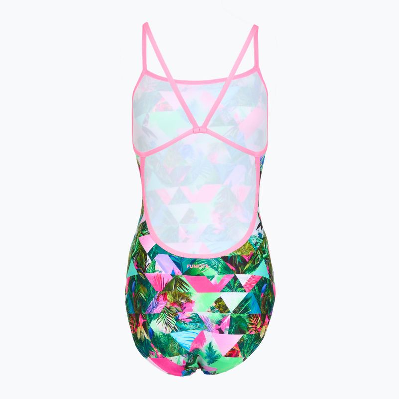 Dámské jednodílné plavky Funkita Single Strap One piece sub lime 2