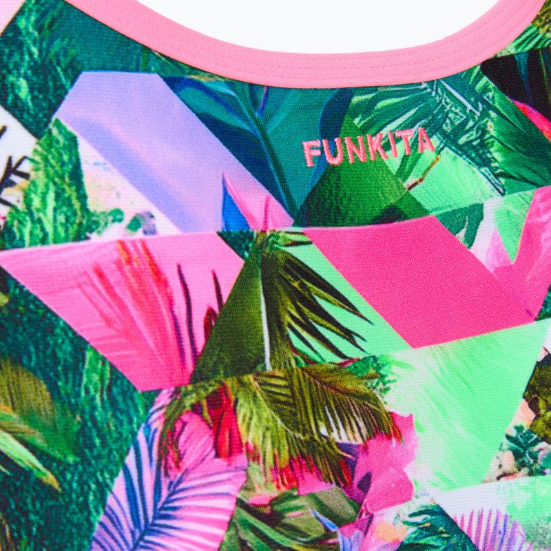 Dámské jednodílné plavky Funkita Single Strap One piece sub lime 3