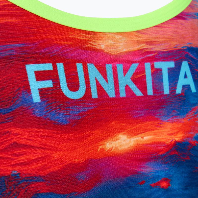 Dámské jednodílné plavky  Funkita Tie Me Tight One piece sunset delight 3
