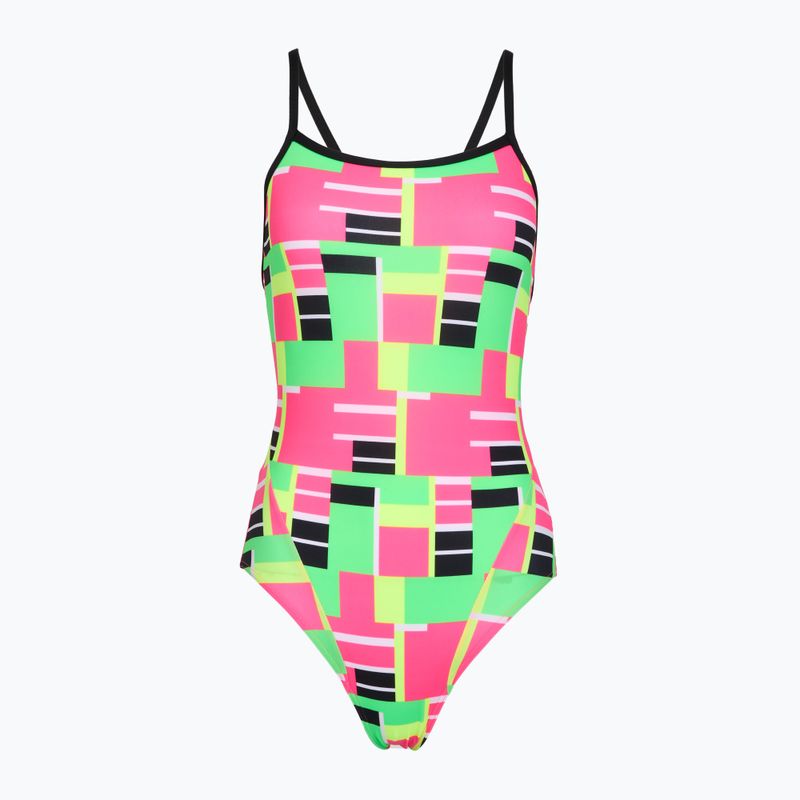 Dámské jednodílné plavky Funkita Single Strap One piece blocked again