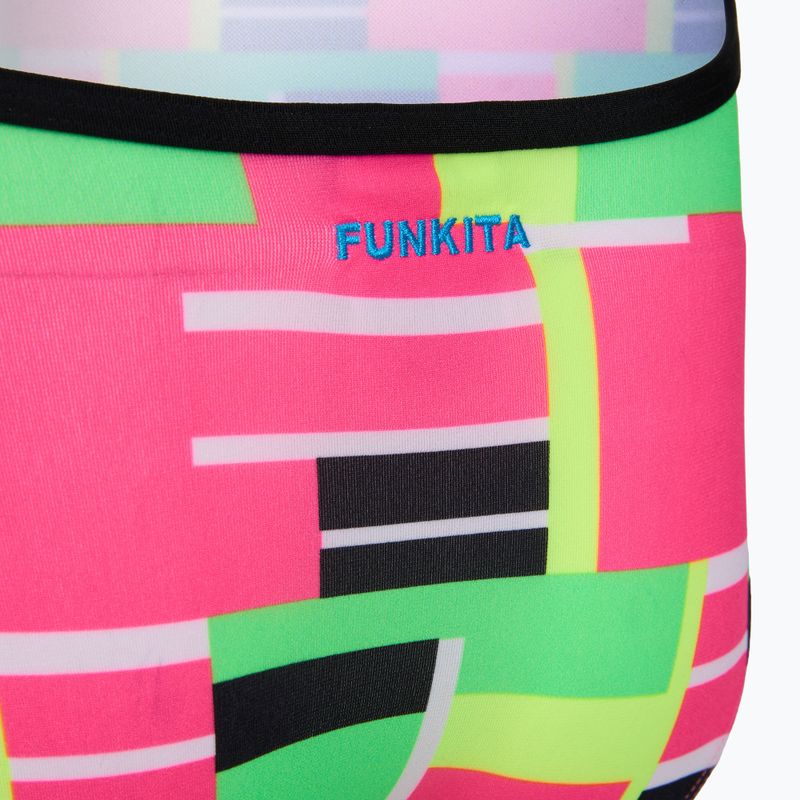 Jednodílné plavky Funkita Single Strap One piece blocked again 3