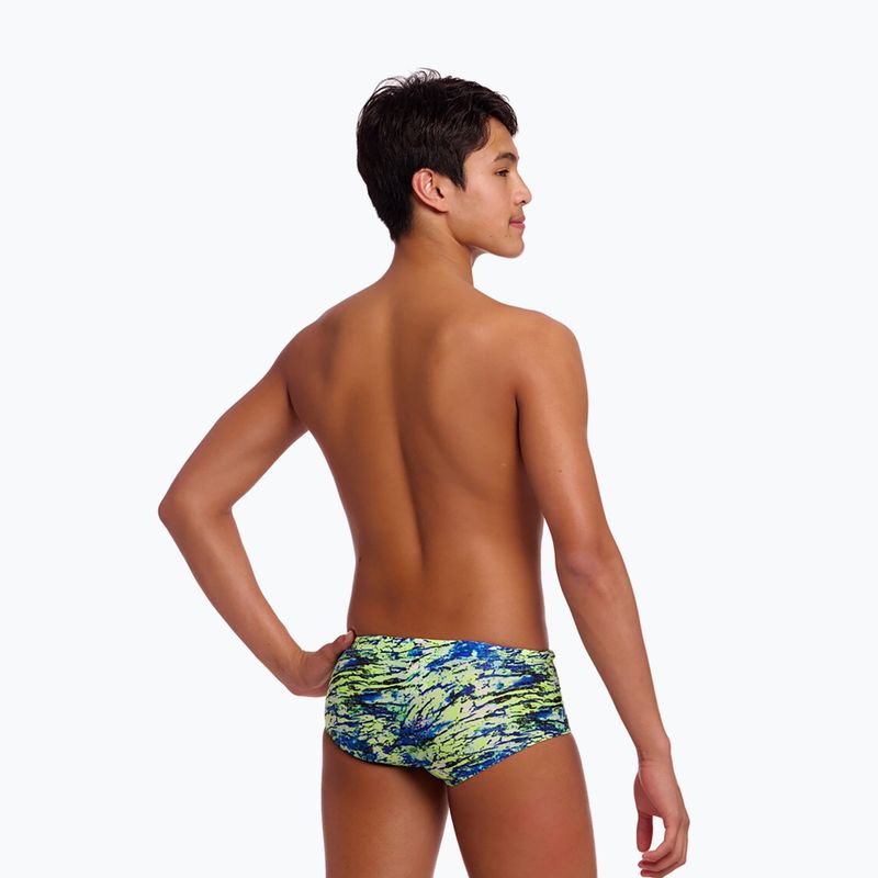 Dětské plavecké boxerky Funky Trunks Sidewinder Trunks scaled black 2