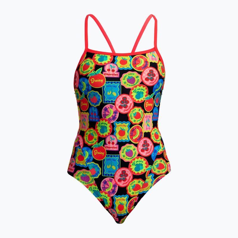 Dětské jednodílné plavky Funkita Single Strap One Piece berry good