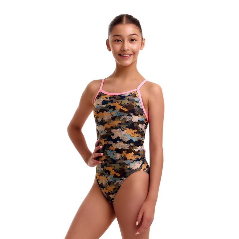 Dětské jednodílné plavky Funkita Single Strap One Piece bilko baby 2