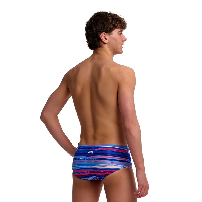 Chlapecké plavecké boxerky Funky Trunks Sidewinder Trunks lost lines 2