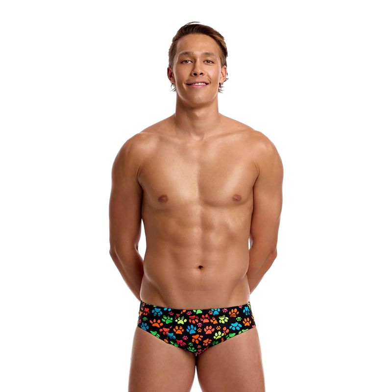 Pánské plavky  Funky Trunks Seamed Briefs pawsome 2