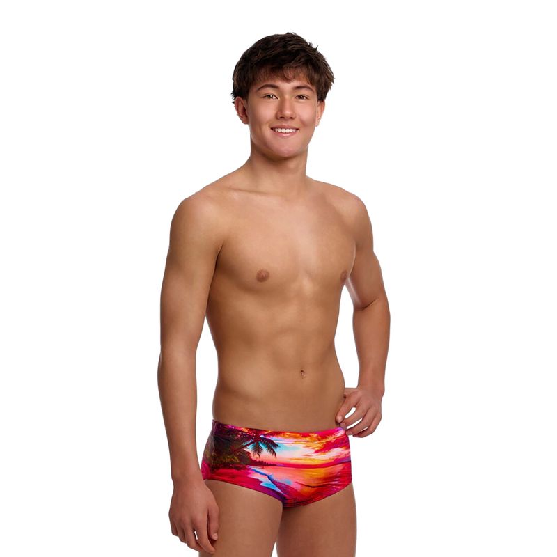 Chlapecké plavecké boxerky Funky Trunks Sidewinder Trunks touch of paradise 2