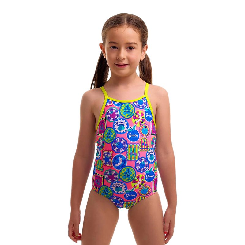 Dětské jednodílné plavky Funkita Printed One Piece zesty besty 2