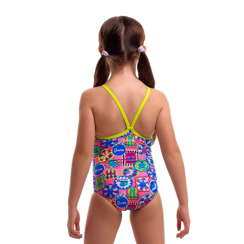 Dětské jednodílné plavky Funkita Printed One Piece zesty besty 3