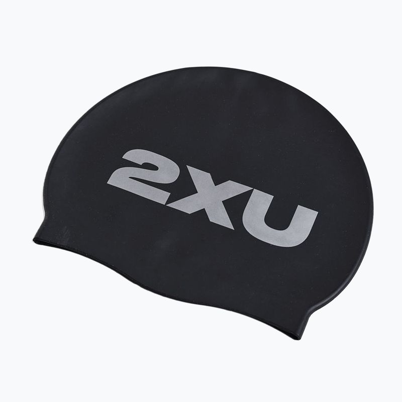 Plavecká čepice 2XU Silicone black/black 2