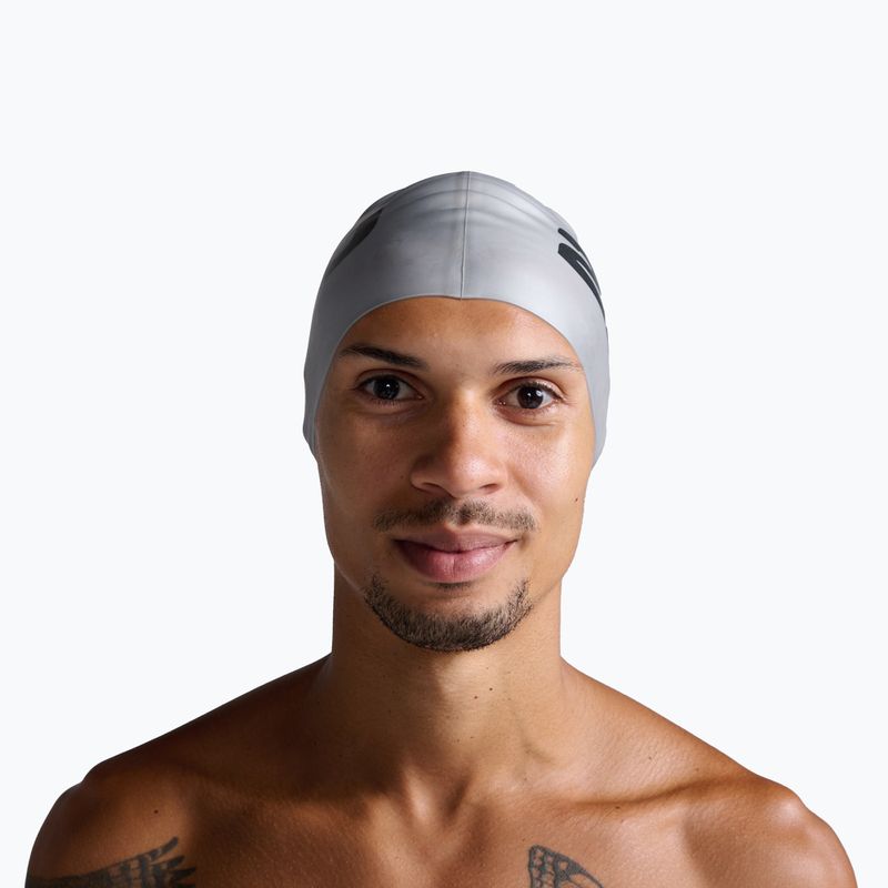 Plavecká čepice 2XU Silicone silver/silver 2