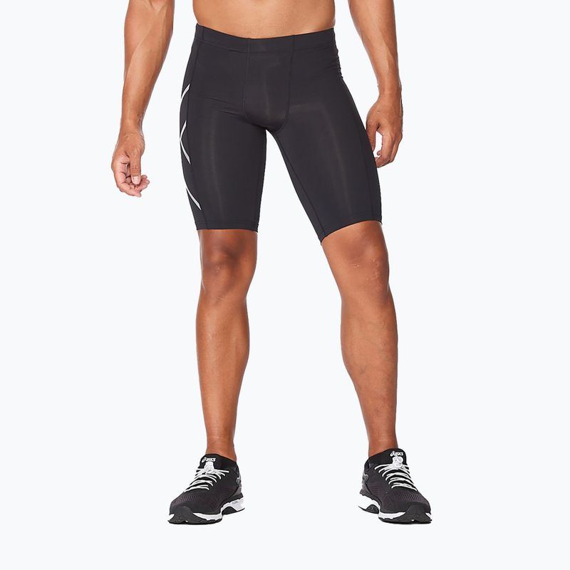 Pánské tréninkové šortky 2XU Core Compression black/silver MA3851B