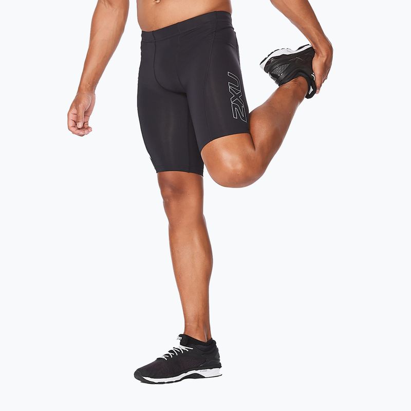 Pánské tréninkové šortky 2XU Core Compression black/silver MA3851B 2