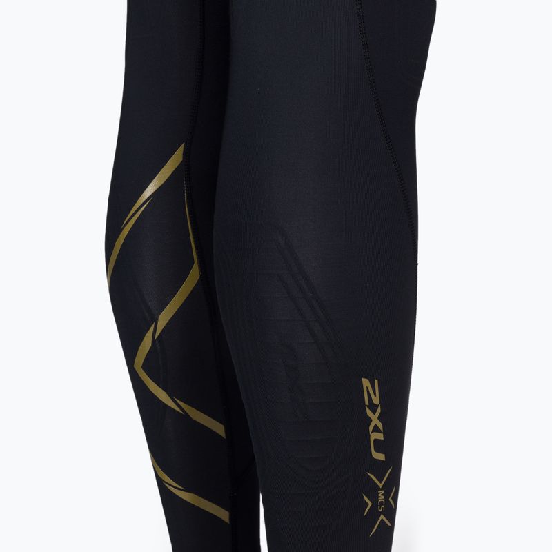 Dámské tréninkové legíny 2XU Force Mid-Rise Compression black and gold WA5367B 9