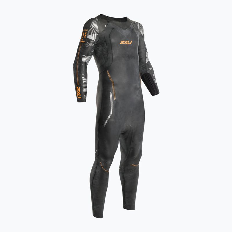 Pánský triatlonový neopren 2XU Propel 2 black/orange fizz