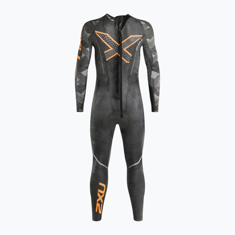 Pánský triatlonový neopren 2XU Propel 2 black/orange fizz 3