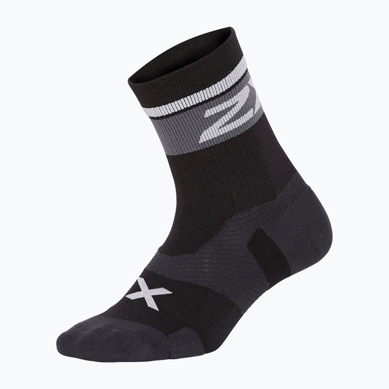 2XU Vectr Cushion Crew sportovní ponožky černobílé UA5053E