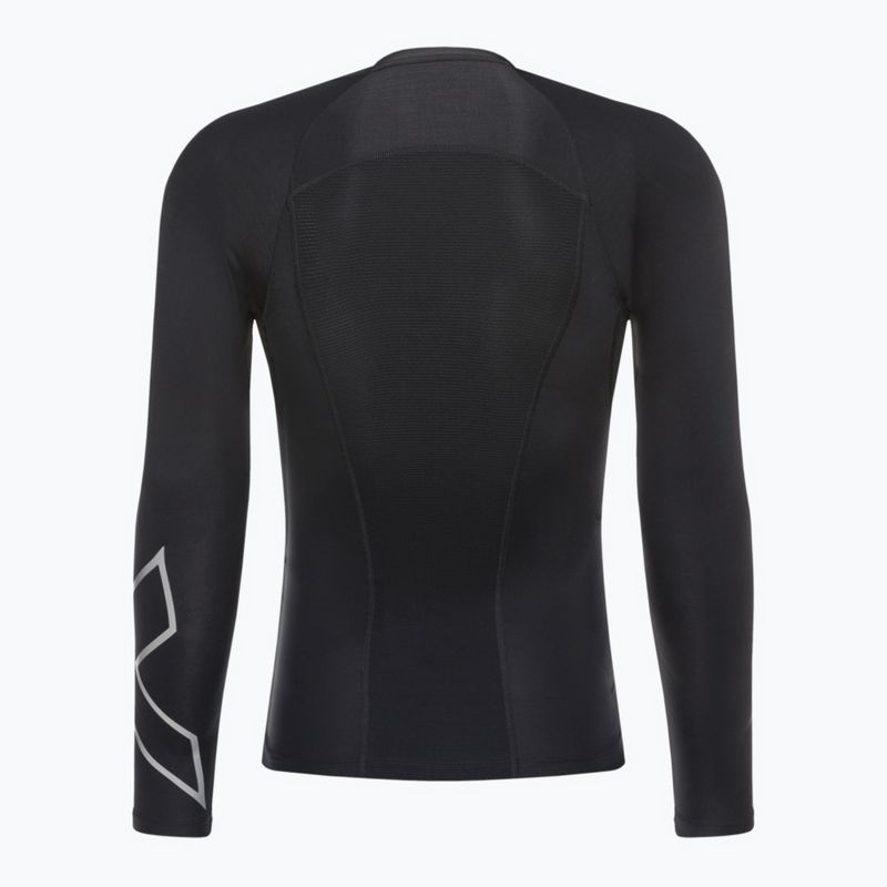 Pánské tréninkové tričko s dlouhým rukávem 2XU Core Compression black MA6398A 5