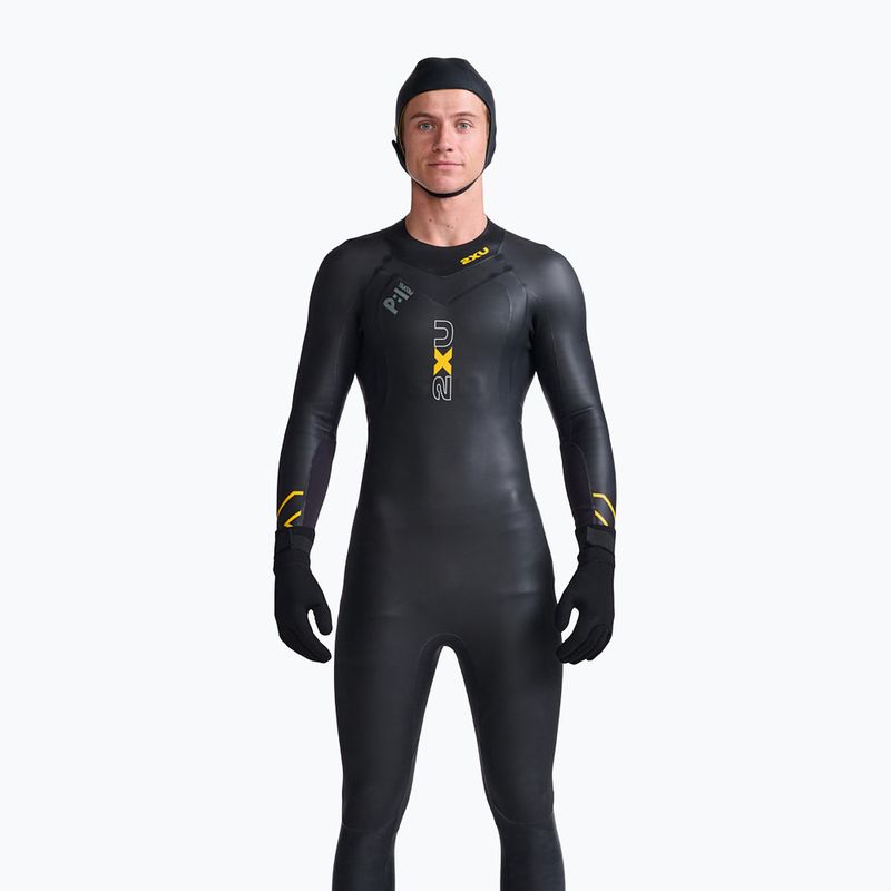 Neoprénová plavecká čepice 2XU Propel Neoprene black/ambition
