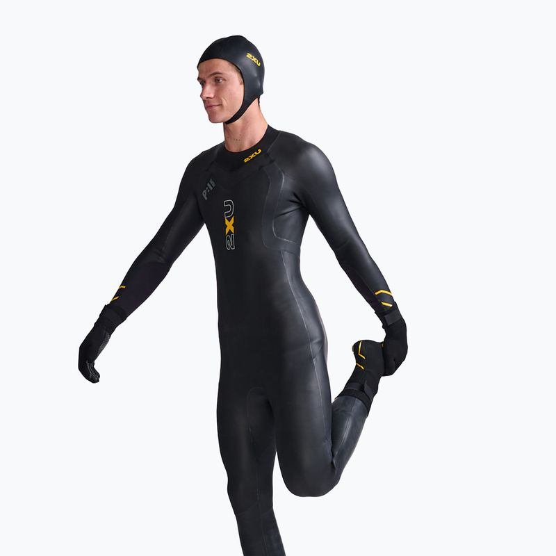Neoprénová plavecká čepice 2XU Propel Neoprene black/ambition 2