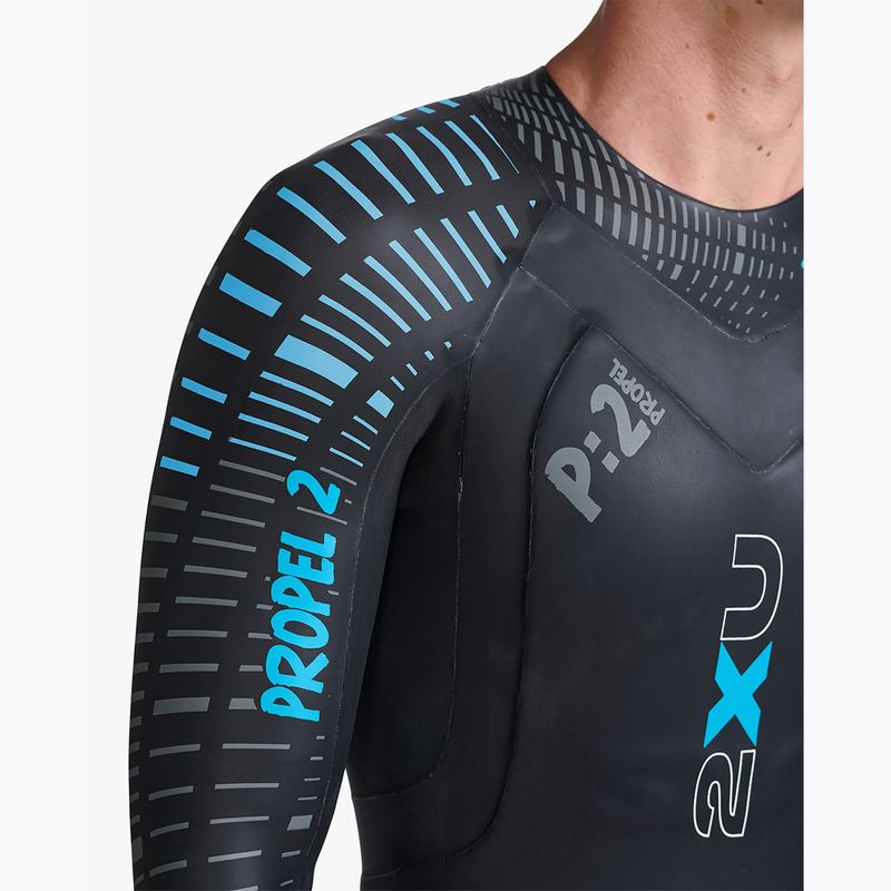 Pánský triatlonový neopren 2XU Propel 2 black/aloha 3